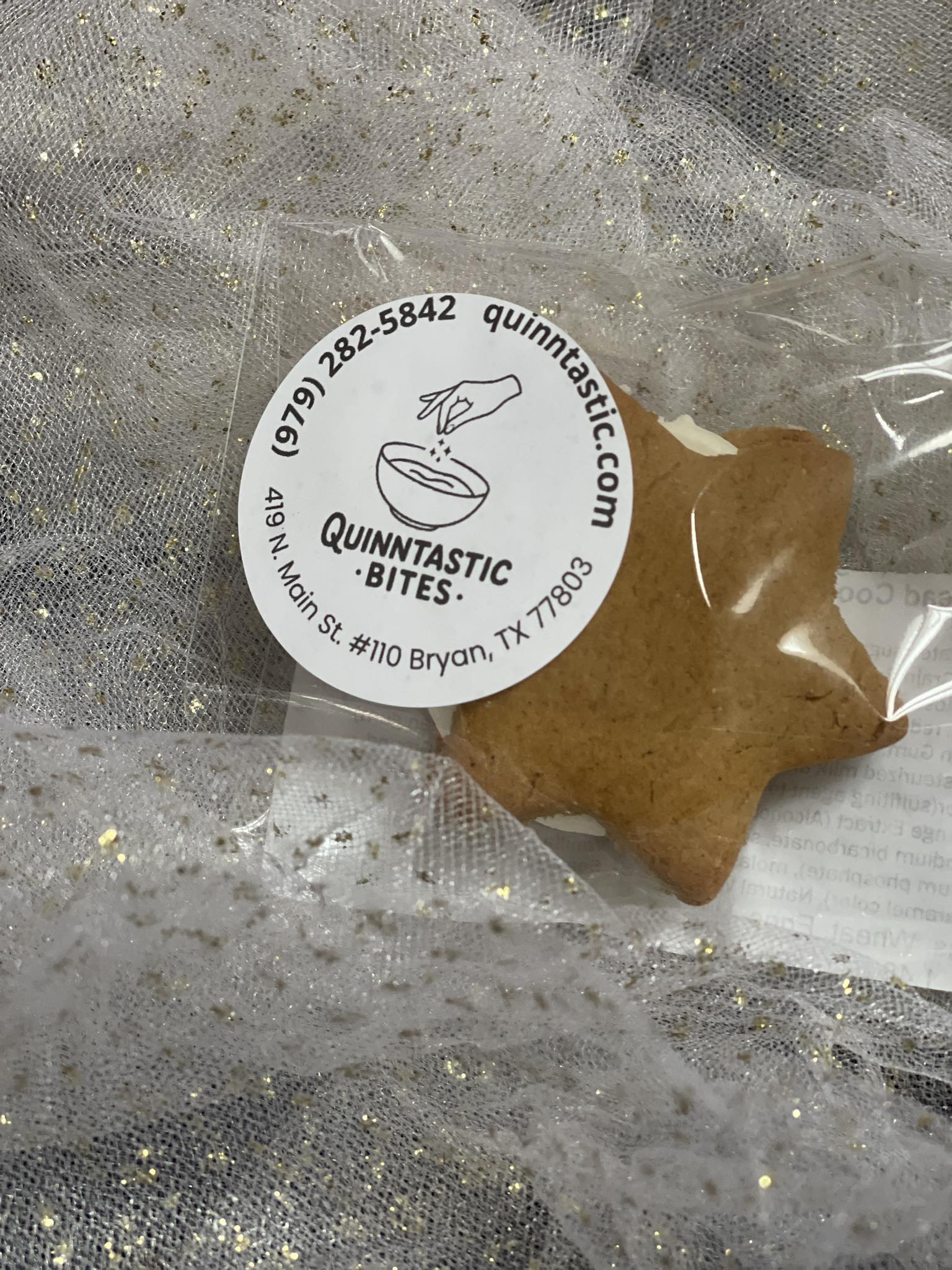 Profit share cookie with sticker