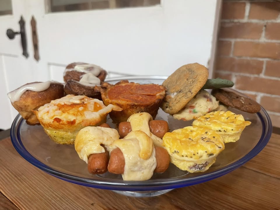 Assorted small bites on a plate